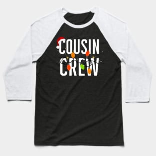 Christmas Cousin Crew Santa Hat Men Women Kids Baseball T-Shirt